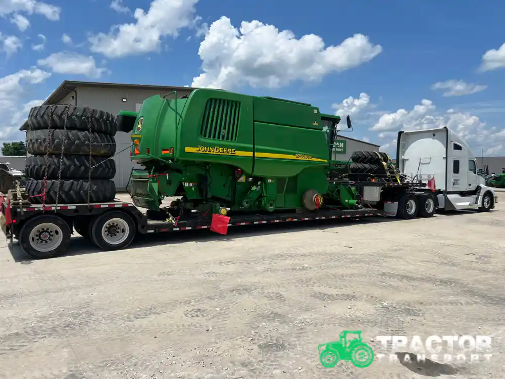 Transporting agricultural equipment through St. Petersburg, FL