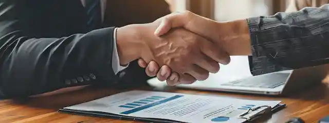 Financing agreement handshake
