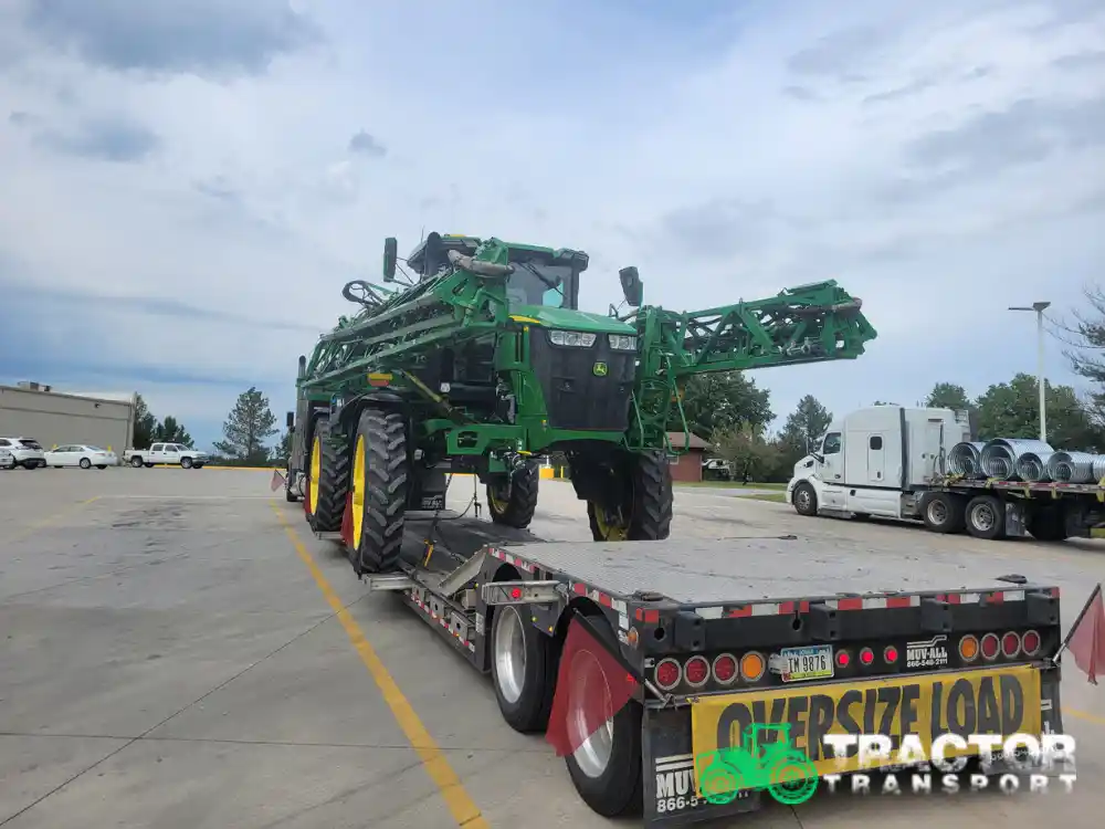 Transporting agricultural equipment through Dallas, TX