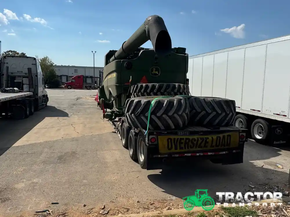 Transporting agricultural equipment through Phoenix, AZ