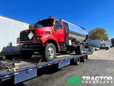 Single Axle tank truck transport
