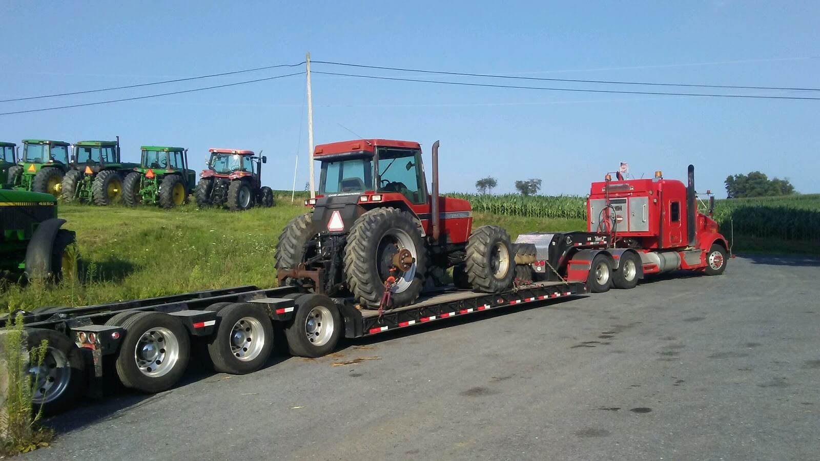  Case IH 1720 Tractor being transported