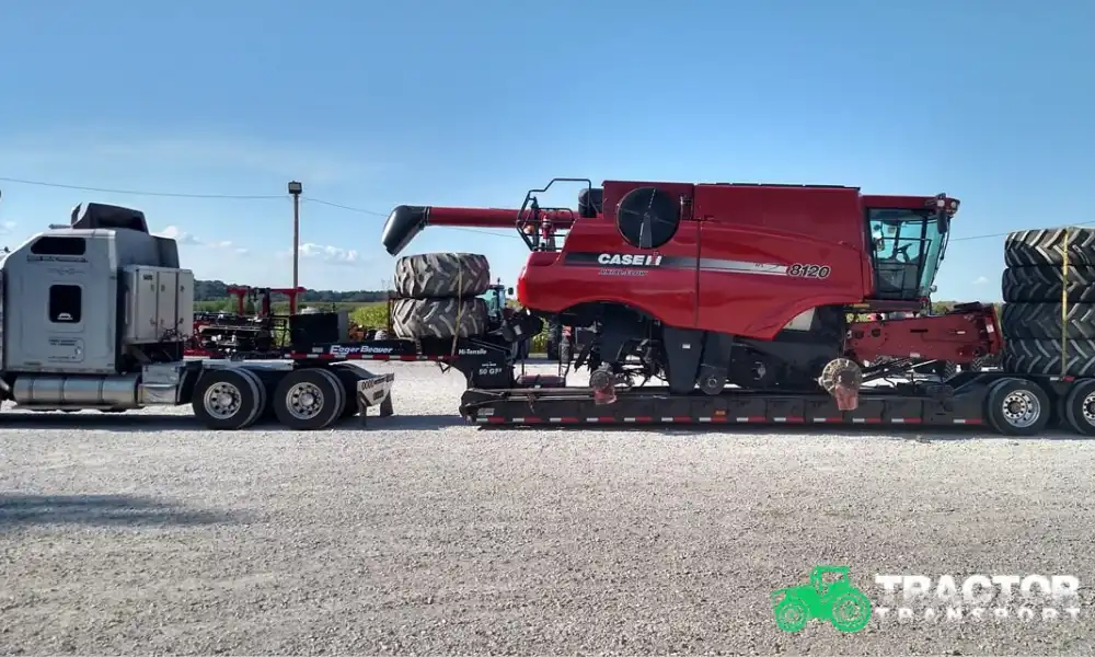 Transporting a john deere tractor